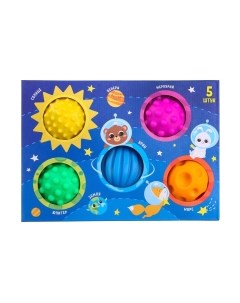 Развивающий игровой набор Крошка Я Развивающих массажных мячиков Космос / 4916716 Крошка я
