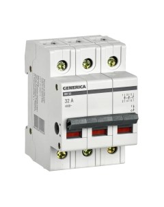 Выключатель нагрузки Generica ВН-32 3Р 32А / MNV15-3-032