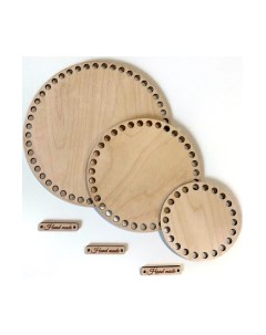 Набор заготовок для творчества ОМурМебель Донышко для вязания круглое 10см, 15см, 20см Омурмебель