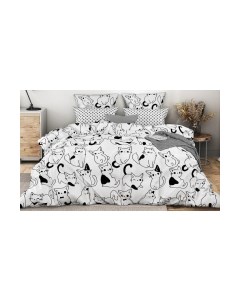 Комплект постельного белья Ночь нежна Саймон Стандарт 2 сп Евро 70x70 / 70543-1+70544-1