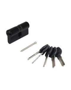 Цилиндровый механизм замка Аллюр HD F 60-5K Black перфорированный ключ