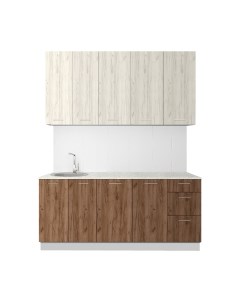 Кухонный гарнитур Эльза СН-114 без стекла ДСП 1.8м Артём-мебель