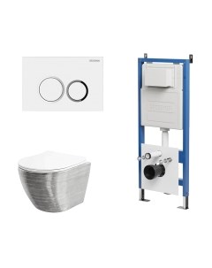 Унитаз подвесной с инсталляцией Grossman GR-4455SWS+900.K31.01.000+700.K31.01.000.000