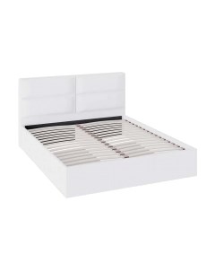 Двуспальная кровать ТриЯ Глосс СМ 319.01.02 с ПМ и заглушиной 160x200 Трия