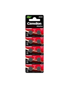 Комплект батареек Camelion AG6-BP10 Mercury Free / 12814