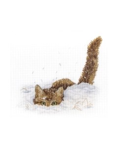 Набор для вышивания Кот в снегу / НВ-557М М.п.студия