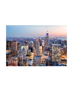 Фотообои листовые ФабрикаФресок Вечерний Нью-Йорк. Вечерний Город / 1124270 Фабрикафресок