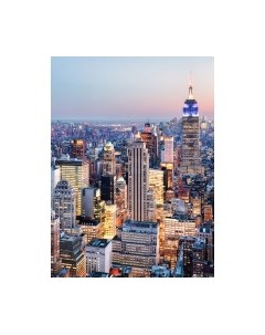 Фотообои листовые ФабрикаФресок Вечерний Нью-Йорк. Вечерний Город / 1122270 (200x270) Фабрикафресок
