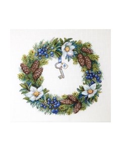 Набор для вышивания Зимний веночек / K-104 Merejka