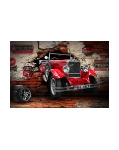 Фотообои листовые ФабрикаФресок Винтажный Автомобиль. Для Гаража / 1064270 Фабрикафресок