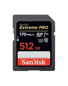 Карта памяти SanDisk Extreme Pro SDXC UHS-I Class 3 V30 (SDSDXXD-512G-GN4IN) Sandisk