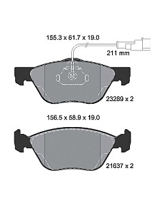Тормозные колодки Textar 2328902