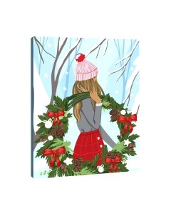 Картина по номерам Школа талантов Девушка с венком / 9670012