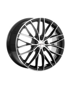 Литой диск X-130 18x7.5" 5x108мм DIA 65.1мм ET 36мм BK/FP X'trike