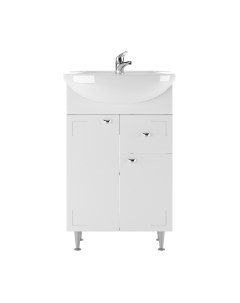 Тумба под умывальник Айсберг Уют 55 Классик с верхним ящиком В1