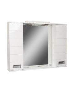 Шкаф с зеркалом для ванной Домино Cube 90