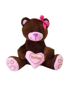 Мягкая игрушка SunRain Медведь Тоффи девочка 35см Sunrain