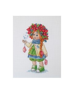 Набор для вышивания Зимняя девочка / K-105 Merejka