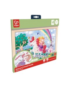 Развивающая игра Hape Единорог и принцесса – вместе навсегда 2 в 1 / E1642_HP