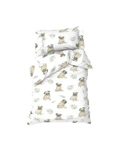 Комплект постельного белья Этель Мопсы / 7823086
