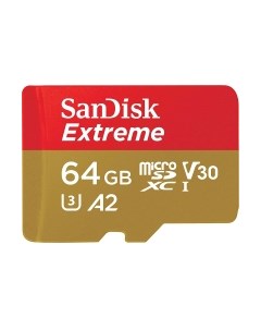 Карта памяти Extreme microSDXC 64GB (SDSQXAH-064G-GN6MN) Sandisk