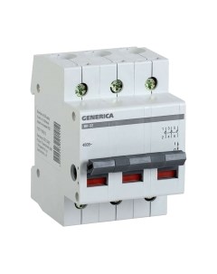 Выключатель нагрузки Generica ВН-32 3Р 25А / MNV15-3-025