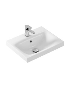 Умывальник со смесителем Cersanit Moduo 50 / S-UM-MOD50/1 + 63034
