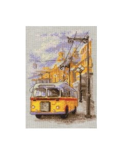 Набор для вышивания Старый троллейбус / 2107 Риолис