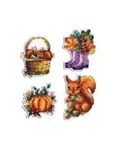 Набор для вышивания Времена года. Осень. Магниты / Р-580М М.п.студия
