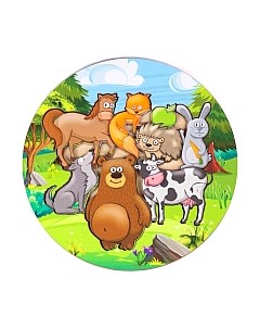 Развивающая игра Вкладыши. Лесные и деревенские животные / PE720-02 Paremo