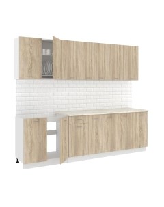 Кухонный гарнитур Кортекс-мебель Корнелия Лира-лайт 2.6м