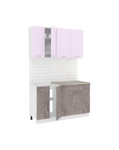 Кухонный гарнитур Кортекс-мебель Корнелия Лира-лайт 1.4м