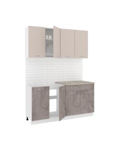 Кухонный гарнитур Кортекс-мебель Корнелия Лира-лайт 1.6м