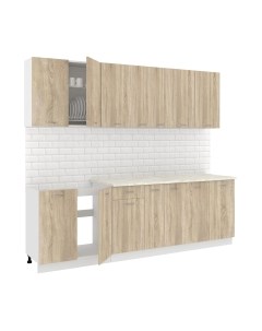 Кухонный гарнитур Кортекс-мебель Корнелия Лира-лайт 2.5м