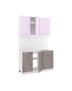 Кухонный гарнитур Кортекс-мебель Корнелия Лира-лайт 1.3м без столешницы