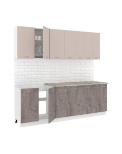 Кухонный гарнитур Кортекс-мебель Корнелия Лира-лайт 2.3м