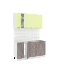 Кухонный гарнитур Кортекс-мебель Корнелия Лира 1.5 без столешницы