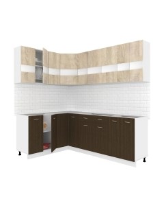 Кухонный гарнитур Кортекс-мебель Корнелия Экстра 1.5x2.2 без столешницы