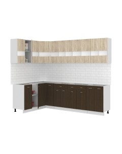 Кухонный гарнитур Кортекс-мебель Корнелия Экстра 1.5x2.8 без столешницы