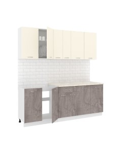 Кухонный гарнитур Кортекс-мебель Корнелия Лира-лайт 2.1м