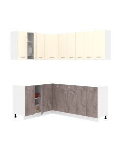 Кухонный гарнитур Кортекс-мебель Корнелия Лира 1.5x2.0 без столешницы