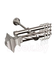 Карниз для штор АС ФОРОС Grace D25К/16Г составной + наконечники Верди Ас форос