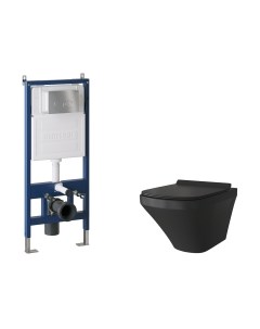 Унитаз подвесной с инсталляцией Grossman GR-4440BMS+900.K31.01.000+700.K31.05.12M.12M