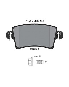 Тормозные колодки 2366901 Textar