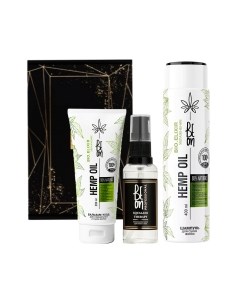 Набор косметики для волос BeOn Hemp Oil Увлажнение+Сквалан Шампунь+Бальзам+Масло Beon