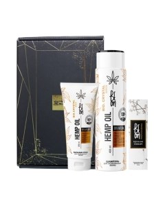Набор косметики для волос BeOn Hemp Oil Блеск+Сквалан Шампунь+Бальзам+Масло Beon