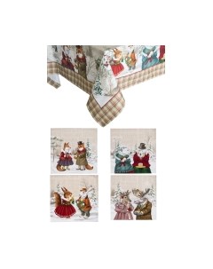 Комплект столового белья Этель Winter Holidays. Скатерть + салфетки / 4496651