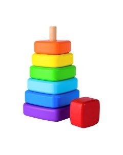 Развивающий игровой набор Mega Toys Пирамидка Квадрат / 60206 Mega toys