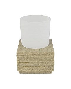 Стакан для зубной щетки и пасты Ridder Brick 22150111