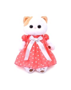 Мягкая игрушка Budi Basa Кошечка Ли-Ли в платье в горошек / LK24-043 Budi basa